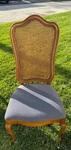 Thomasville Furniture Matching Needlepoint Chairs Provincial Cane Back. Fixed Price $1800.00.