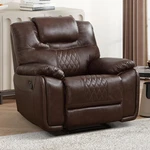 Ebello Genuine Leather Recliner Chair, Manual Single Reclining Sofa For Adults. Fixed Price $299.24.