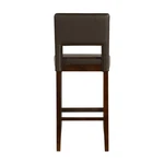 Linon Vega 30.5" Brown Faux Leather Upholstery Wood Bar Stool Espresso. Fixed Price $135.29.