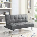 Futon Sofa Bed Sleeper Convertible Couch 3 Seat With Mattress Full Size Charcoal. Fixed Price $224.99.