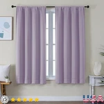 Blackout Curtains Energy Saving Light Blocking Short Panels Home Decor Drapery. Fixed Price $16.39.