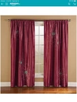 Innovative Textile Solutions Cheryl Embroidered Curtain Panel 95. Fixed Price $12.99.