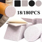 18/180PCS Felt Chair Leg Pads Round Square Floor Protector Self Adhesive Furnitu. Fixed Price $5.70.