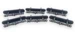 Set (6) Vintage 1977 Brass Amerock Cabinet Pull Handles 742-1 & Backplates 744-1. Fixed Price $34.19.