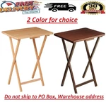 Mainstays Indoor Single Folding Tv Tray Table - Natural 19 X W 15 26 Inch. Fixed Price $16.97.