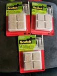 3 Packs Scotch Felt Pads, Furniture For Protecting 1" Square, Beige. Fixed Price $19.00.