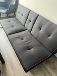 Yaheetech Convertible Sofa Bed Adjustable Couch Sleeper Modern Faux Leather Home. Fixed Price $80.00.