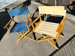 Vintage Gold Medal 60S Mid Century Modern Directors Commanders Folding Chairs. Fixed Price $192.50.