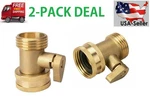 2 Pack Garden Hose Shut Off Valve Water Faucet Connector Handy All Brass 3/4". Fixed Price $11.95.
