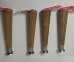 New Waddell #2508 Round Wooden 8" Tapered Legs Set Of 4 Unstained. Fixed Price $18.00.