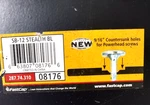 Fastcap/ SB-12/ Stealth/ Bl 9/16" Countersunk Holes/ 08172. Fixed Price $14.30.