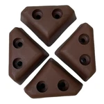 Profurnitureparts 1.75" Tall Triangle Corner Sofa Legs Brown Set 4. Fixed Price $10.99.