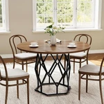 Diamond-shaped Round Table With Legs Dining Ironwood. Fixed Price $150.77.