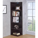 Coaster 6-SHELF Transitional Wood Corner Bookcase Cappuccino. Fixed Price $214.17.