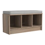 Closetmaid 3258 Cubeicals 3-CUBE Storage Bench Natural Gray Cushion. Fixed Price $136.04.