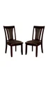 Brent Transitional Side Chair, Dark Cherry Finish, Set Of 2- Saltoro Sherpi. Fixed Price $423.73.