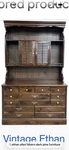 Ethan Allen Dark Old Tavern Pine China Hutch Cabinet Cupboard 1776-1976 Vintage. Fixed Price $750.00.