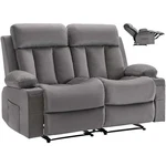Vevor Loveseat Recliner Sofa Power Reclining Velvet Couch With Heating & Massage. Fixed Price $709.90.