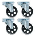 3.5" Swivel Ball Bearing Steel Caster Wheels With Top Plate (set Of 4). Fixed Price $39.99.