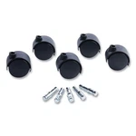 Deluxe Duet Nylon 2" Twin Wheel Casters Matte Black 5 Count. Fixed Price $50.09.