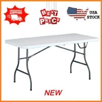 New Cosco 6 Foot Premium Folding Table, White Speckle Freeshipping. Fixed Price $51.47.