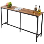 Vevor Bar Table, Sturdy Metal Frame High Top Pub Small Kitchen Dining, Co. Fixed Price $105.17.