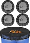 4 Pcs Mesh Cover For Rain Barrels With Drawstring, Netting Screen. Fixed Price $20.20.