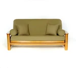 Royal Heritage Home 100% Cotton Full Size Futon Cover - Olive Washab. Fixed Price $56.79.