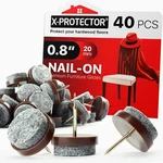Nail-on Felt Pads 40 Pcs 0.8" Furniture Chair For Hardw. Fixed Price $21.30.