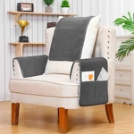 Peryiter 3 Pcs Recliner Covers Sherpa Arm For Chair Dark Gray. Fixed Price $18.69.
