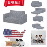 Serta Perfect Sleeper Extra Wide Convertible Sofa To Lounger Comfy 2-IN-1 F.... Fixed Price $65.42.