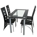 5 Piece Dining Set Table And 4 Chair Home Kitchen Room Breakfast Furniture Black. Fixed Price $238.90.