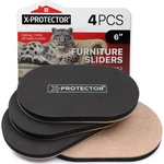 X-protector Felt Furniture Sliders Hardwood Floors 4 Pcs 6" 3 1/2". Fixed Price $12.31.