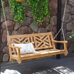 Cambridge Casual Isla Teak Wood Outdoor Porch Swing. Fixed Price $395.18.