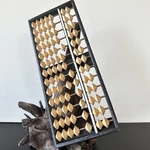 Vintage Mid Century Asian Wooden Bead Retro Soroban Abacus Calculator 13 Rods. Fixed Price $25.29.