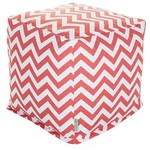 Majestic Home Goods Cube Pouf Chevron Coral. Fixed Price $75.66.