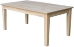 Internatal Concepts Whitewood Tall Shaker Unfinished Coffee Table. Fixed Price $177.22.