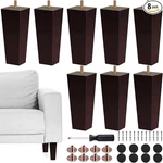 Set 8 Furniture Legs 6 Inch Square Solid Wood Couch Replacement Sofa. Fixed Price $55.99.