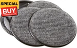 4291195N Furniture Caster Cups Round With Carpeted Bottom For Hard Floor Surface. Fixed Price $10.44.