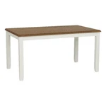 Linon Jane 2 Tone Dining Table Vanilla White And Honey Brown Wood. Fixed Price $266.48.