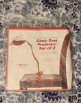 "laminet Vinyl Protectors" Clear Fits Chairs Up 21" X Set Of New. Fixed Price $9.91.