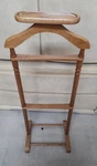 Gentlemans Valet Butler Rack Suit Stand Vintage Mcm Jewelry Tray Light Oak Wood. Fixed Price $120.00.