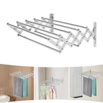 Laundry Hanger Wall-mounted Expandable Folding Clothes Drying Towel Rack. Fixed Price $30.60.