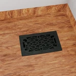 Black Floor Air Vent Heat Register With Louver Cast Aluminium Renovators Supply. Fixed Price $125.99.