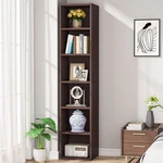 71" Tall Narrow Bookcase Bookshelf For Living Room, 6-TIER Wood Storage Cube. Fixed Price $95.99.
