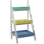 26.5" Farmhouse Decorative Stand 3 Shelves Storage Display. Fixed Price $90.38.