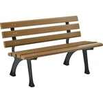 Global Industrial Park Bench With Backrest 4'L Tan. Fixed Price $385.21.