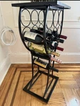 Kings Brand Metal With Marble Finish Wine Storage Organizer Display Rack Table. Fixed Price $50.00.