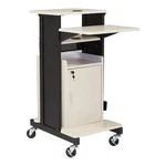 Oklahoma Sound Prc Series Metal Premium Plus Presentation Cart In Ivory/black. Fixed Price $473.96.