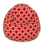 Majestic Home Goods Large Bean Bag Links Red. Fixed Price $199.99.